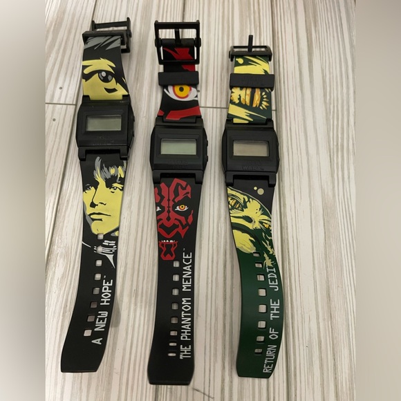 3- Burger King 2005 STAR WARS Saga Watch Return Of The Jedi Watch -needs Battery - Picture 1 of 7